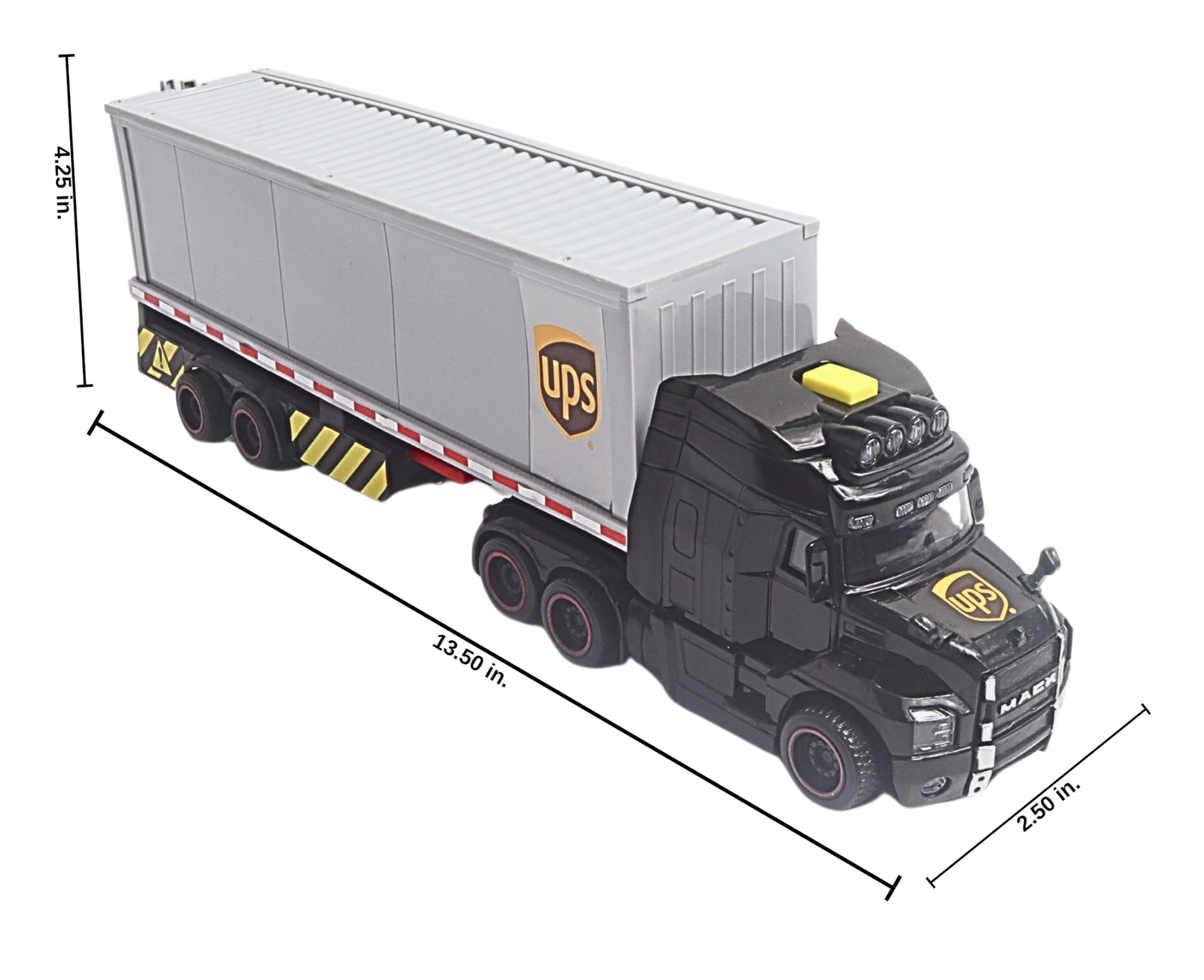Daron Action Truck – UPS – Officially Licensed Delivery Truck Toy with Lights, Sounds, Forklift, Cargo Boxes, and Opening Doors for Kids Ages 3+ - Image 10
