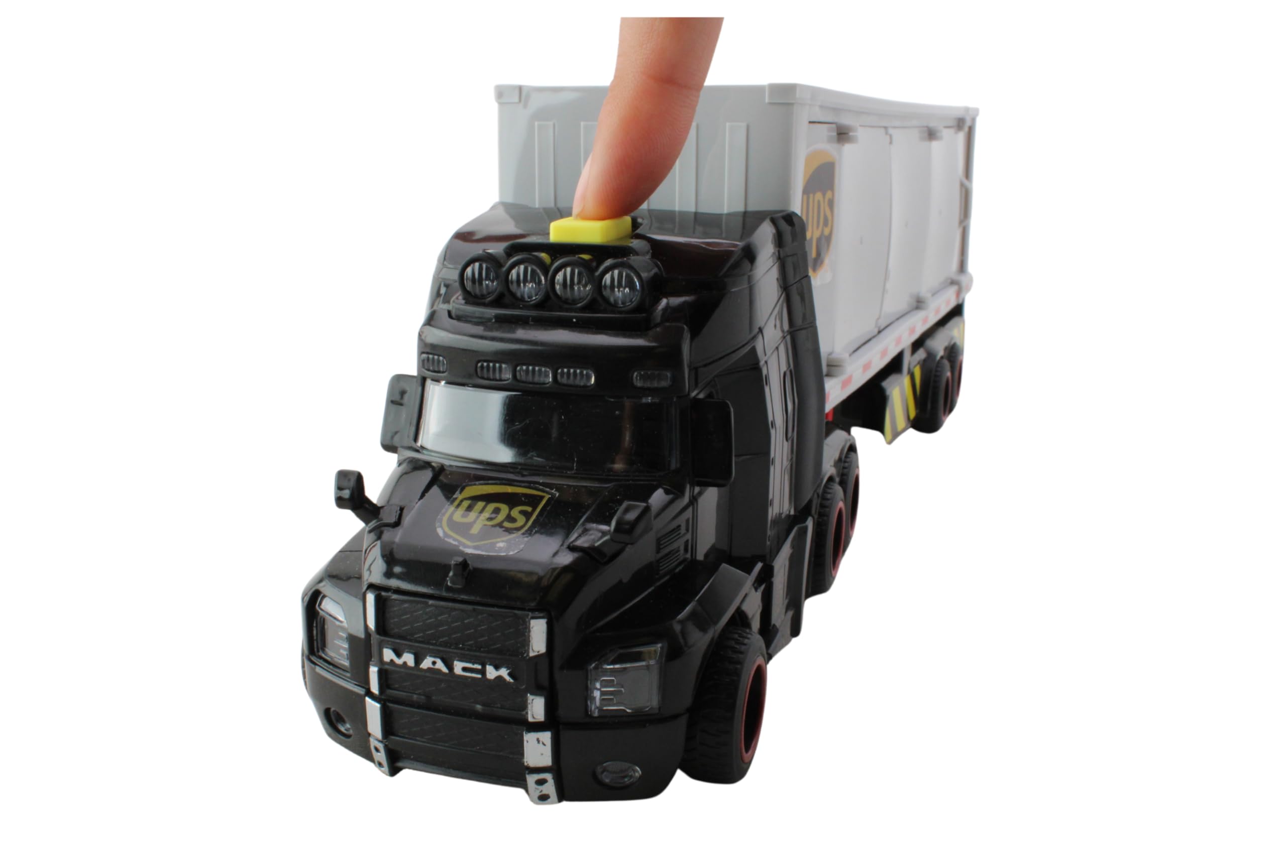 Daron Action Truck – UPS – Officially Licensed Delivery Truck Toy with Lights, Sounds, Forklift, Cargo Boxes, and Opening Doors for Kids Ages 3+ - Image 7