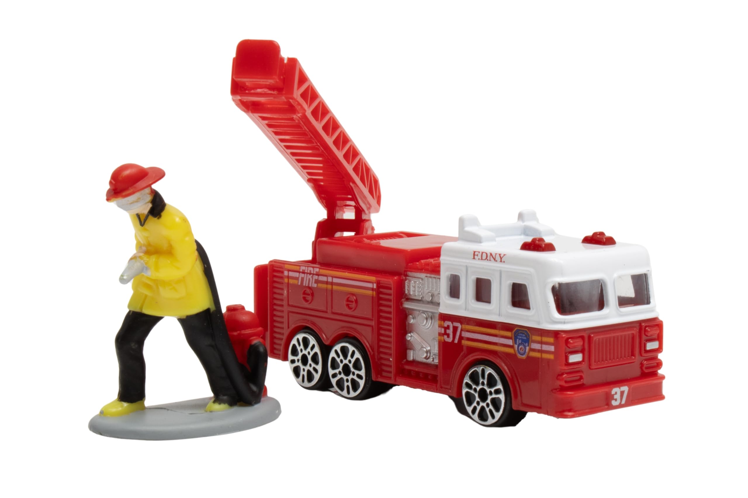 Daron FDNY Deluxe 11-Piece Playset of Die-Cast Metal and Plastic Vehicles, Aircraft, Figures, and Accessories Toy and Collectible Gift Pack for Ages 3+ - Image 8