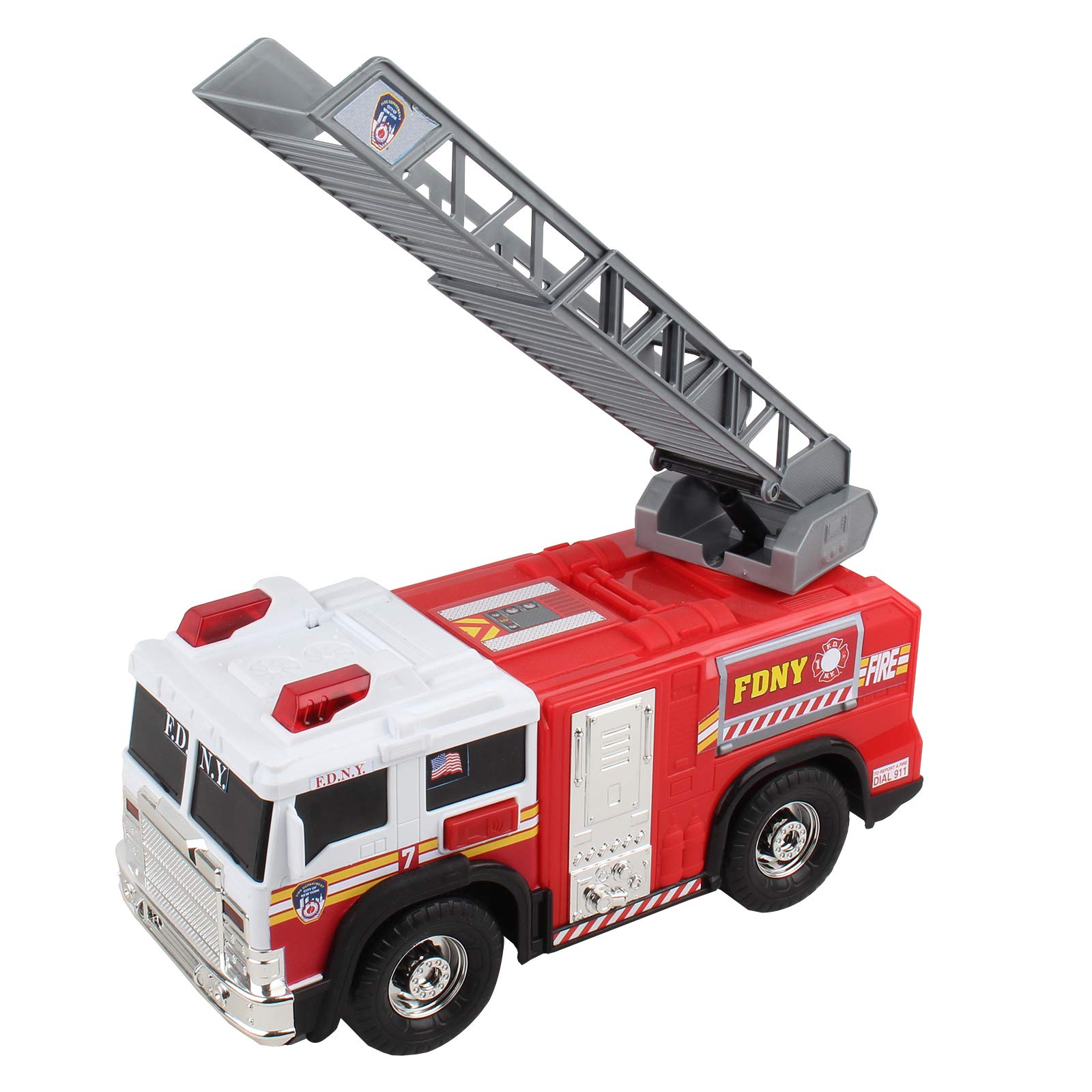 Daron FDNY Ladder Truck with Lights & Sounds 2019 NEW - Image 8