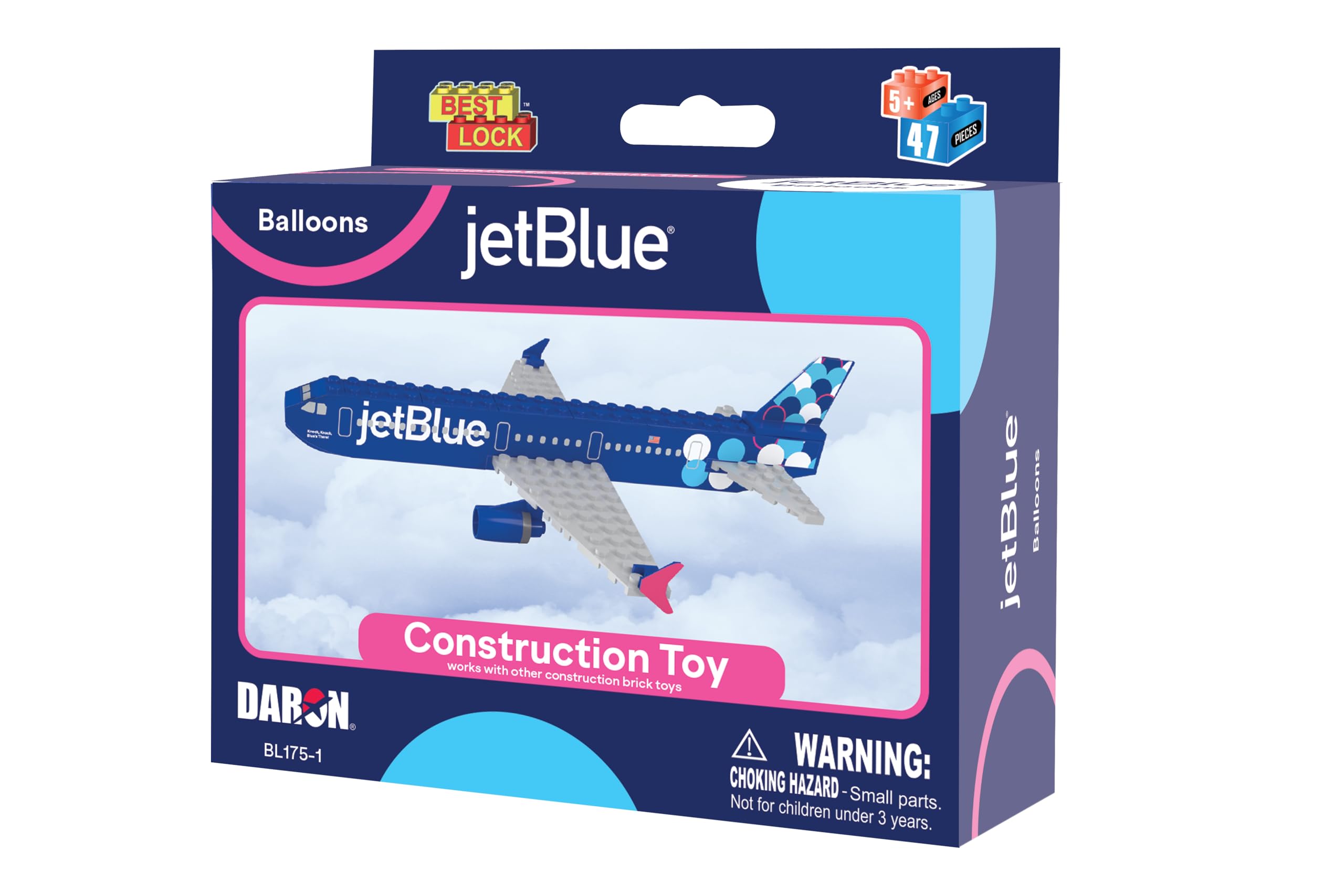 Daron Jet Blue Construction Toy 55-Piece - Image 11