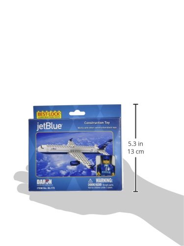 Daron Jet Blue Construction Toy 55-Piece - Image 6