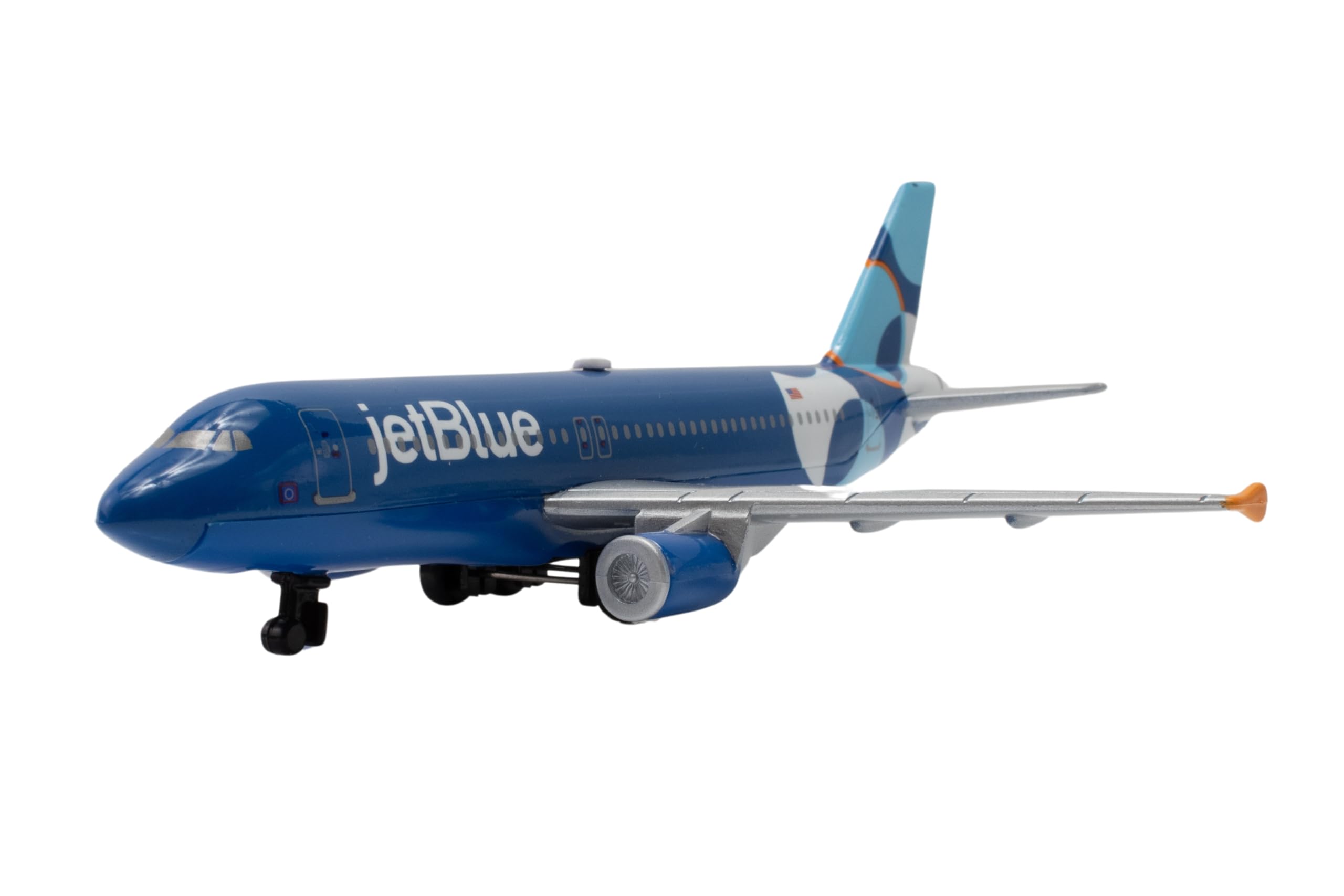 Daron jetBlue Airlines A320neo Spotlight Livery 1/100 Die-Cast Metal Single Plane Collectible Airplane Toy with Plastic Parts Ages 3+ - Image 6