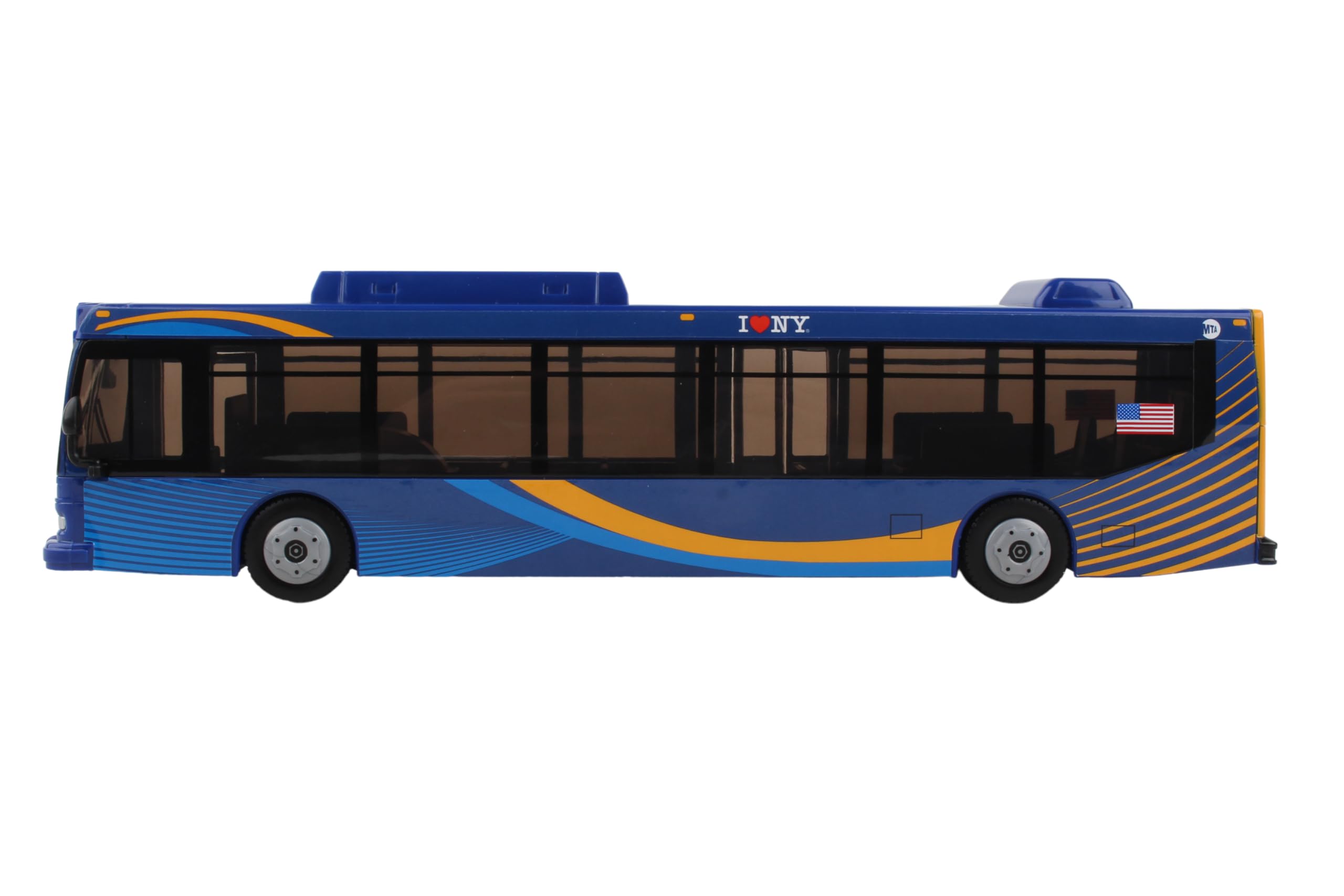 Daron MTA Bus – 11-Inch Single Bus in New Blue Livery – Officially Licensed Friction-Powered Toy with Rolling Wheels and Functional Doors for Kids Ages 3+ - Image 5