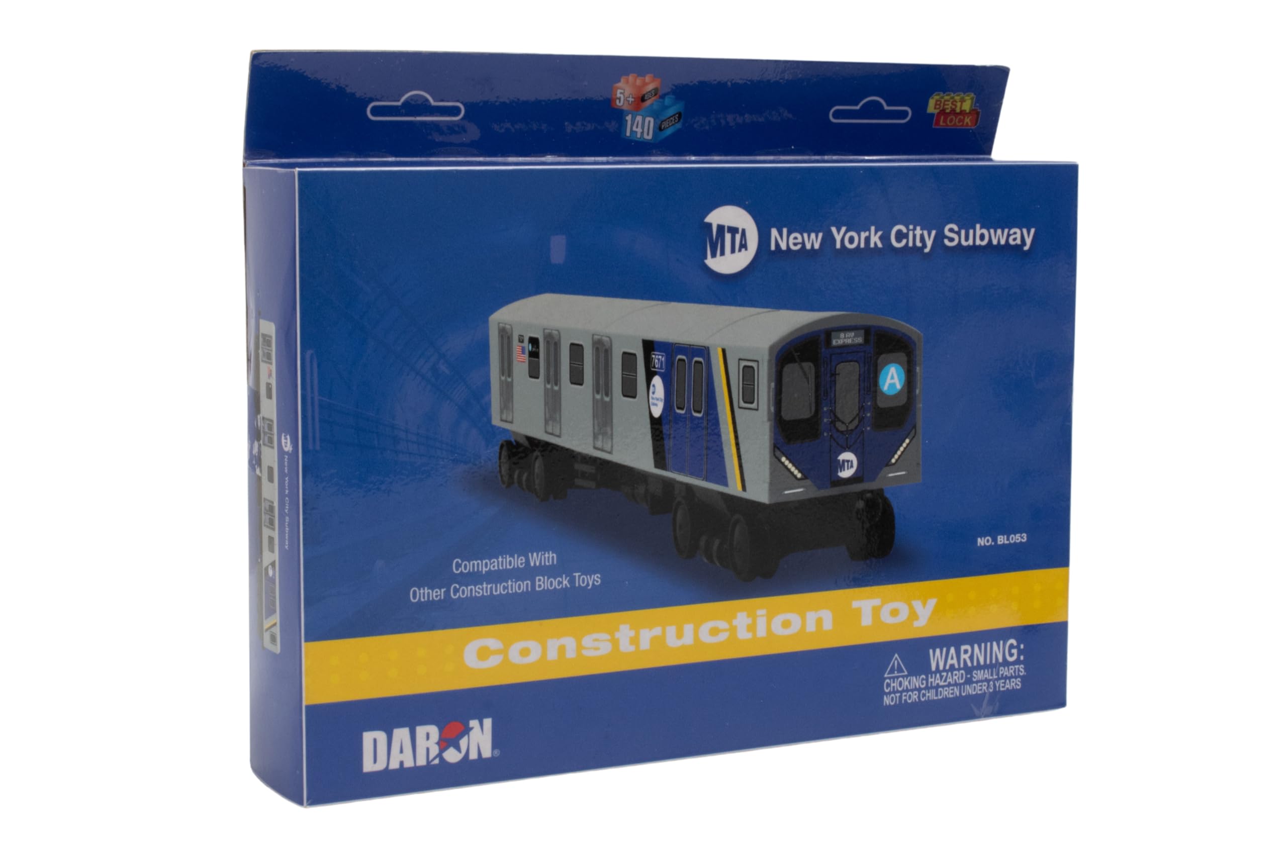 Daron MTA NYC Subway Car Buildable Train Set – Officially Licensed Construction Toy and Free-Wheeling Vehicle for Kids Ages 5+ - Image 9