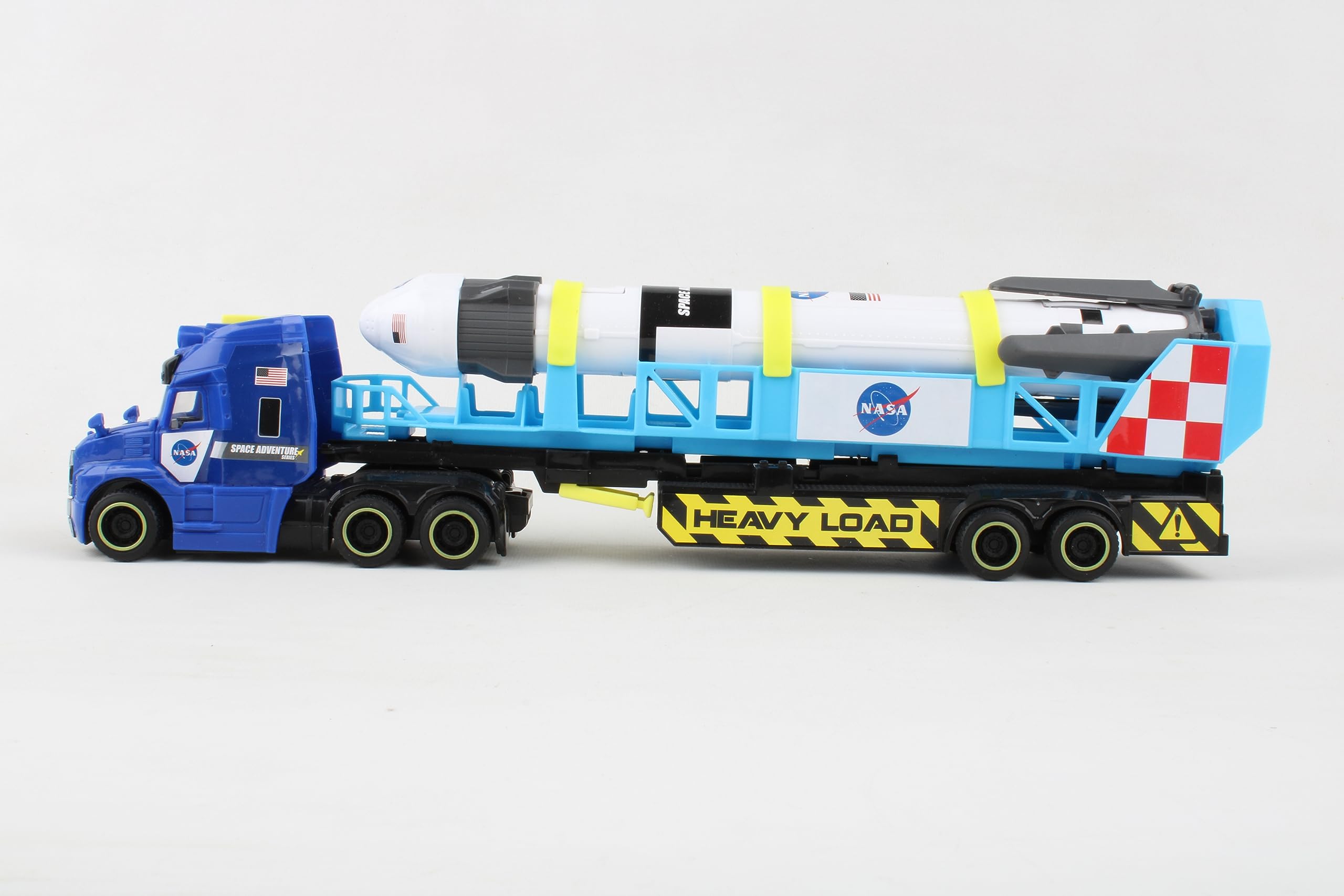 Daron Rocket Transporter with Articulated Tractor Trailer, Launch Platform, Lights & Sounds, Removable Rocket with Extendable Landing Fins - Ages 3+ - Image 3