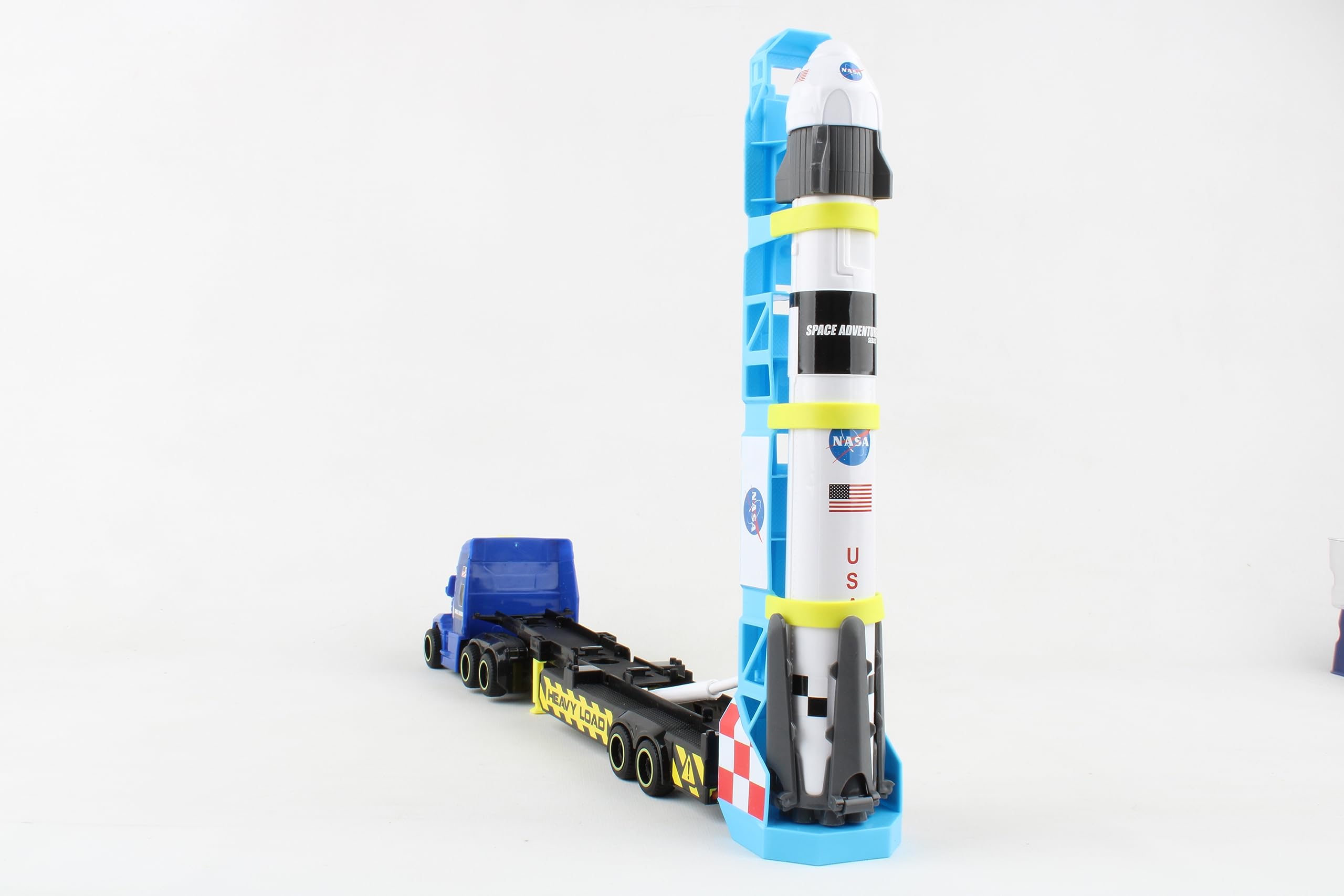 Daron Rocket Transporter with Articulated Tractor Trailer, Launch Platform, Lights & Sounds, Removable Rocket with Extendable Landing Fins - Ages 3+ - Image 4
