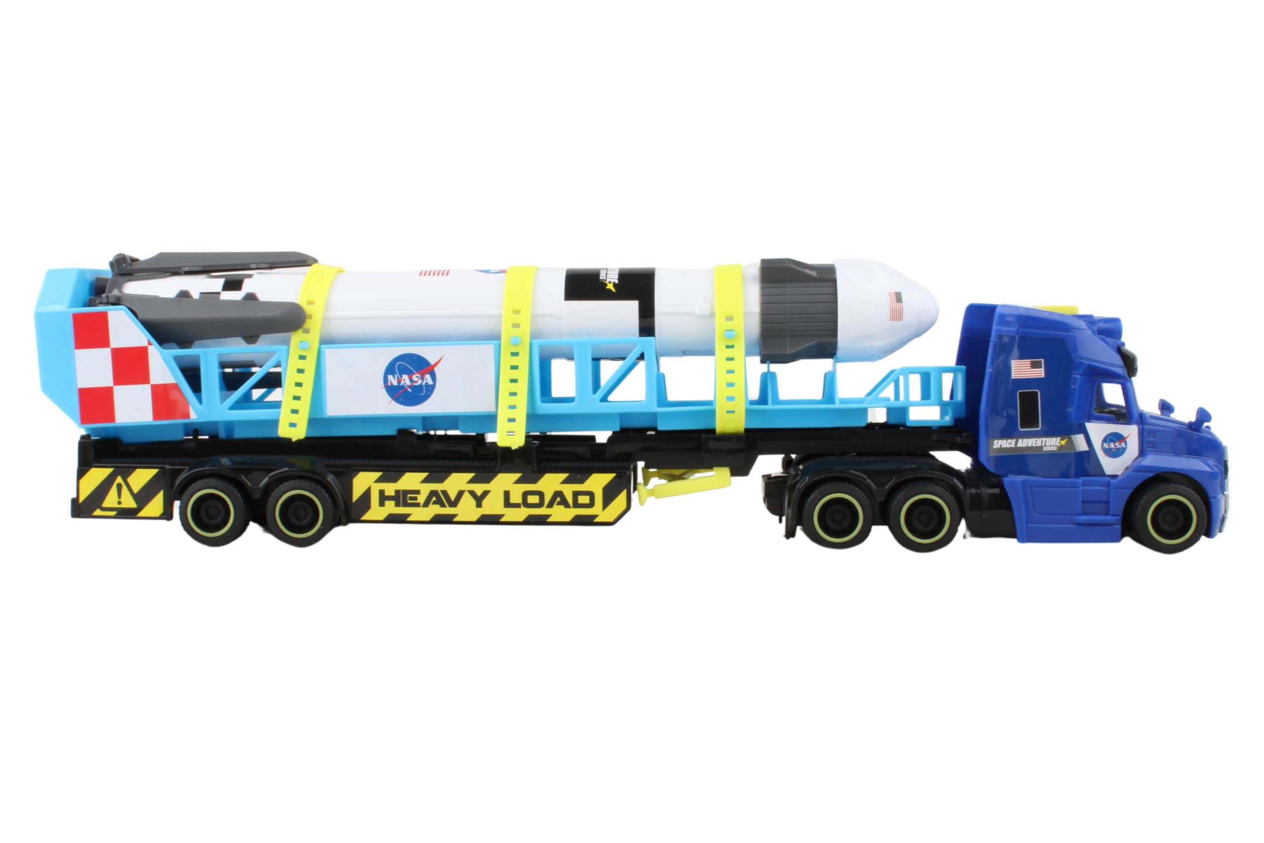 Daron Rocket Transporter with Articulated Tractor Trailer, Launch Platform, Lights & Sounds, Removable Rocket with Extendable Landing Fins - Ages 3+ - Image 7