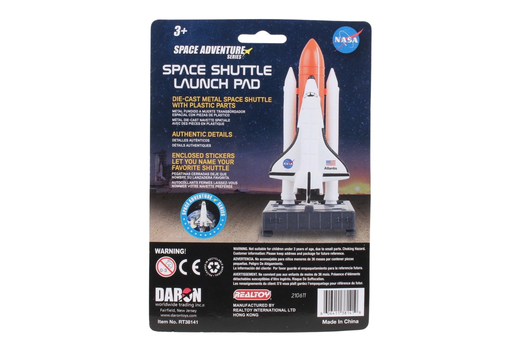 Daron Space Mission Toy Set Space Shuttle on Launch Pad, Authentic Spacecraft Representation, Individually Packaged Playsets - Image 8