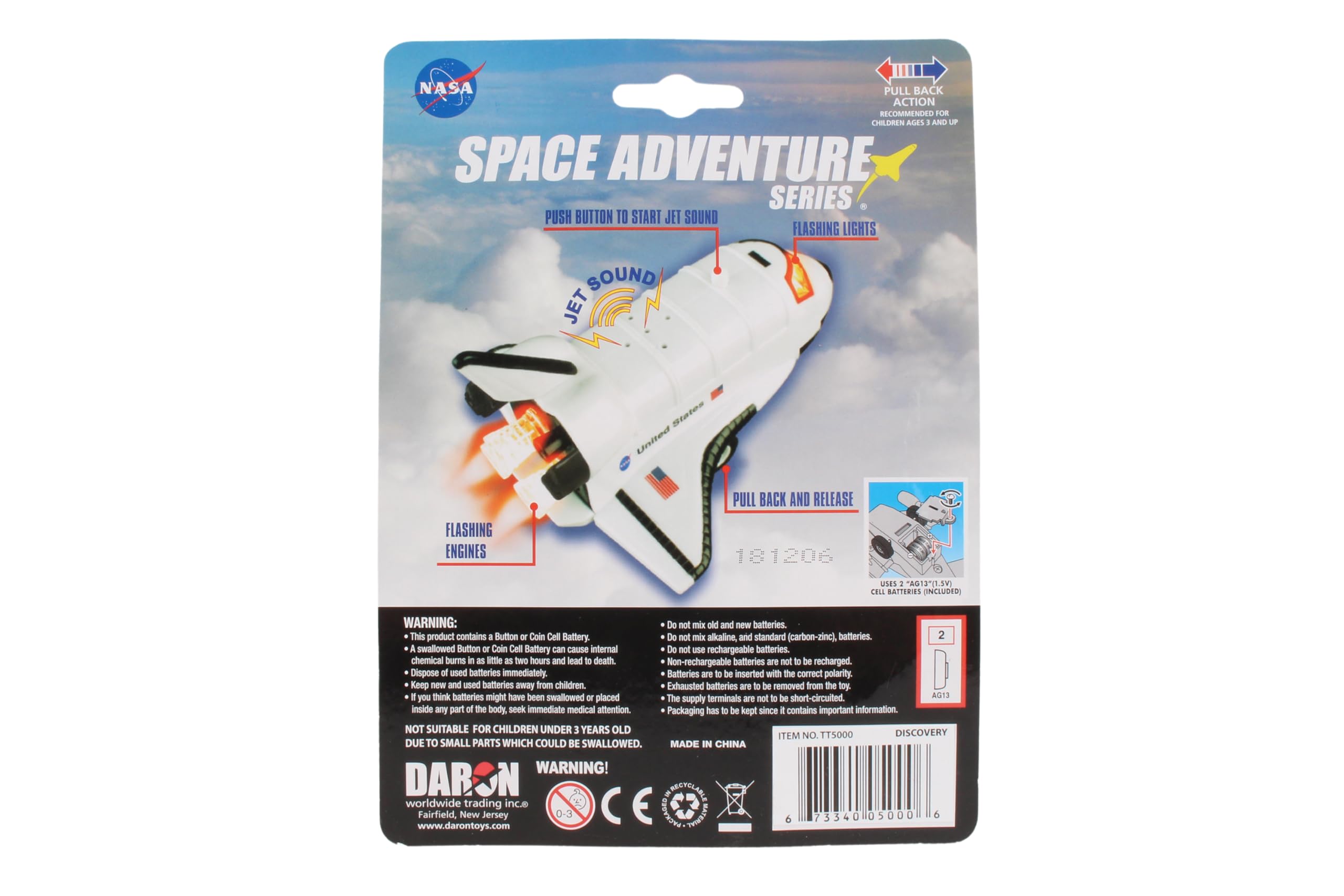 Daron Space Shuttle Pullback Discovery Toy - Image 5