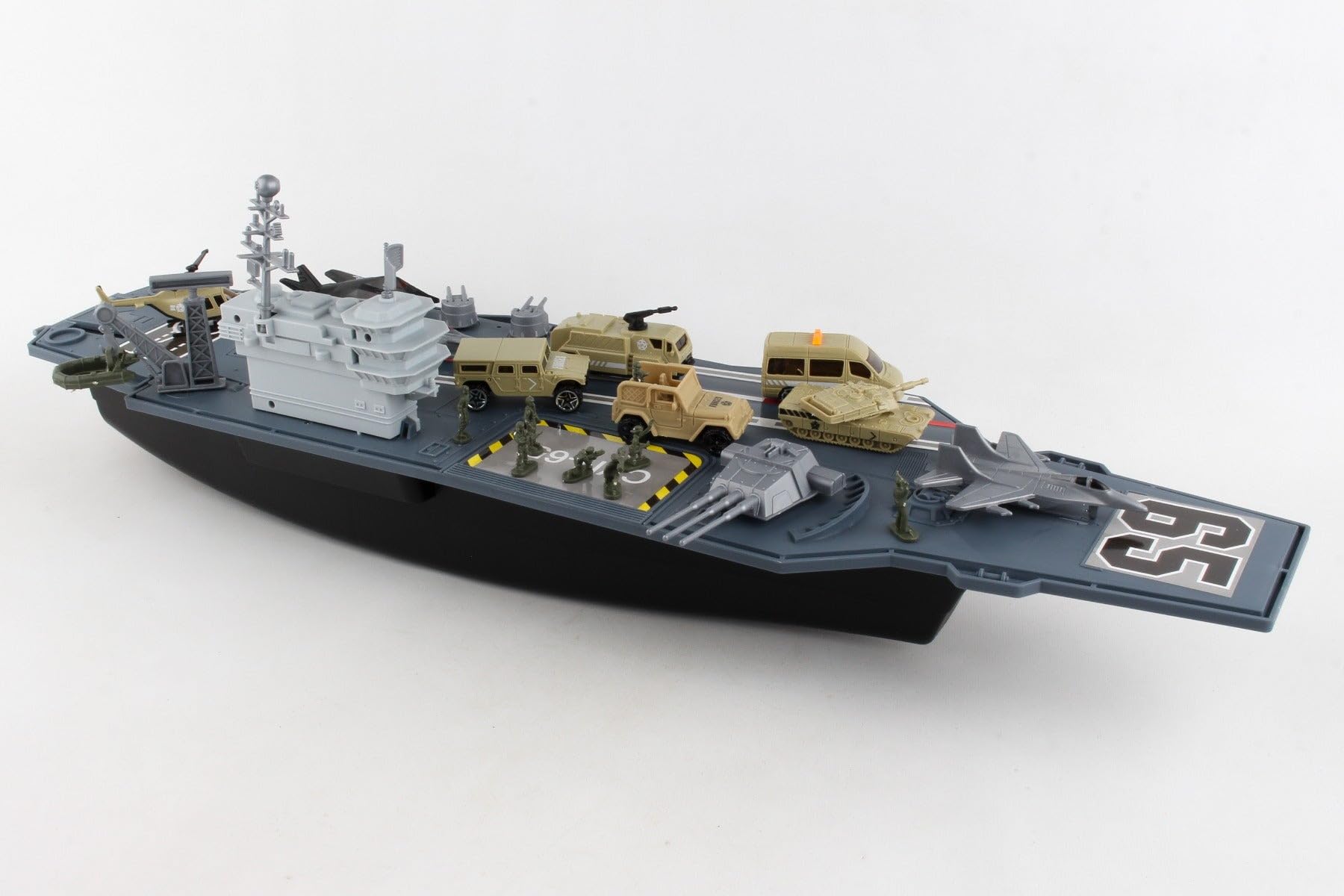 Daron Worldwide Trading Aircraft Carrier BP96243 Playset ,for 36 months to 180 months Gray - Image 4