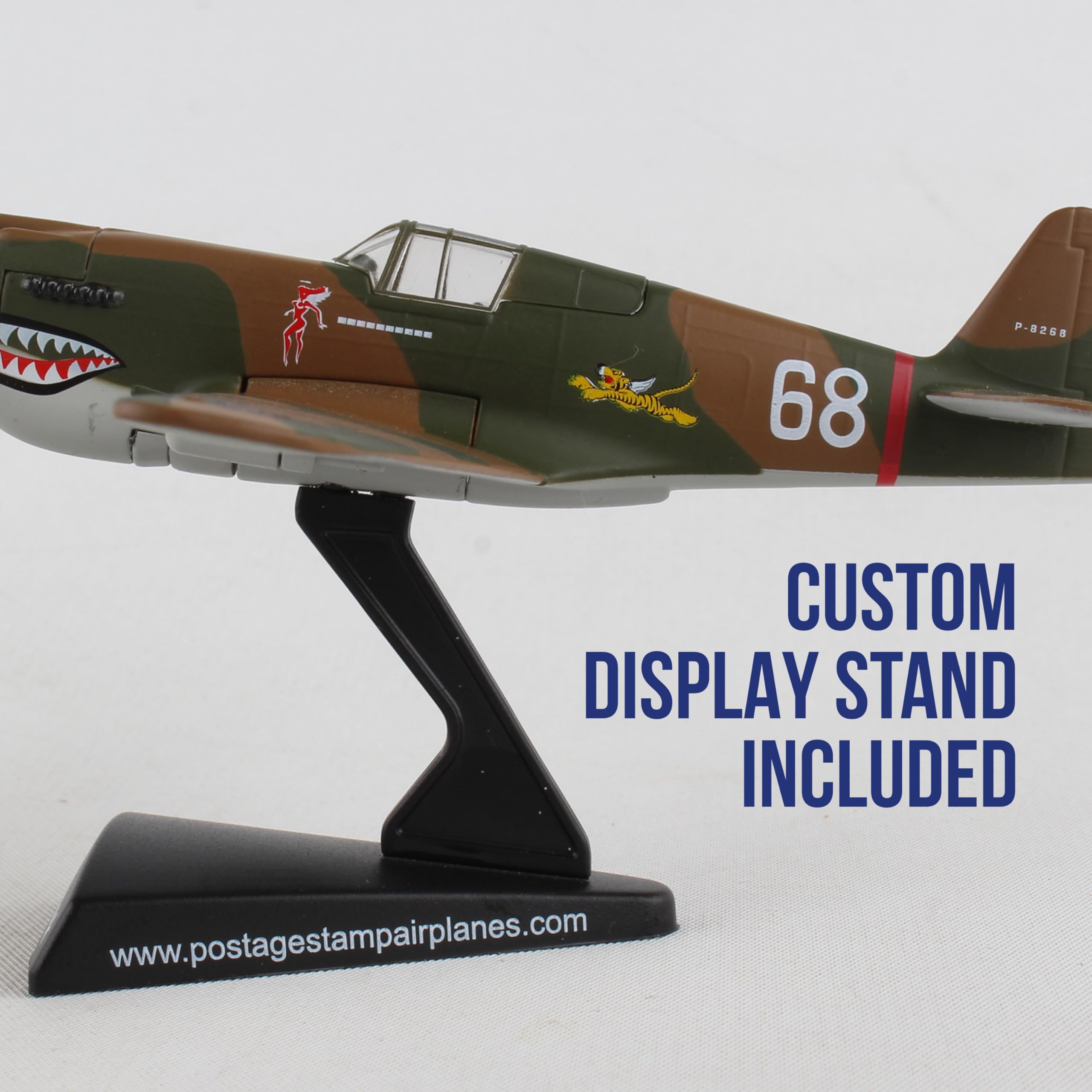 Daron Worldwide Trading P-40 Warhawk Hell's Angels 1:90 Vehicle, Brown , Black, Medium - Image 8