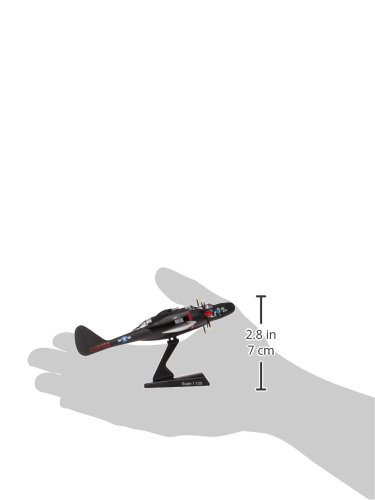 Postage Stamp P-61 Black Widow Lady in The Dark 1/120 Diecast Fighter Jet Model Airplane with Display Stand, Detailed Military Aircraft Model for Collectors - Image 5