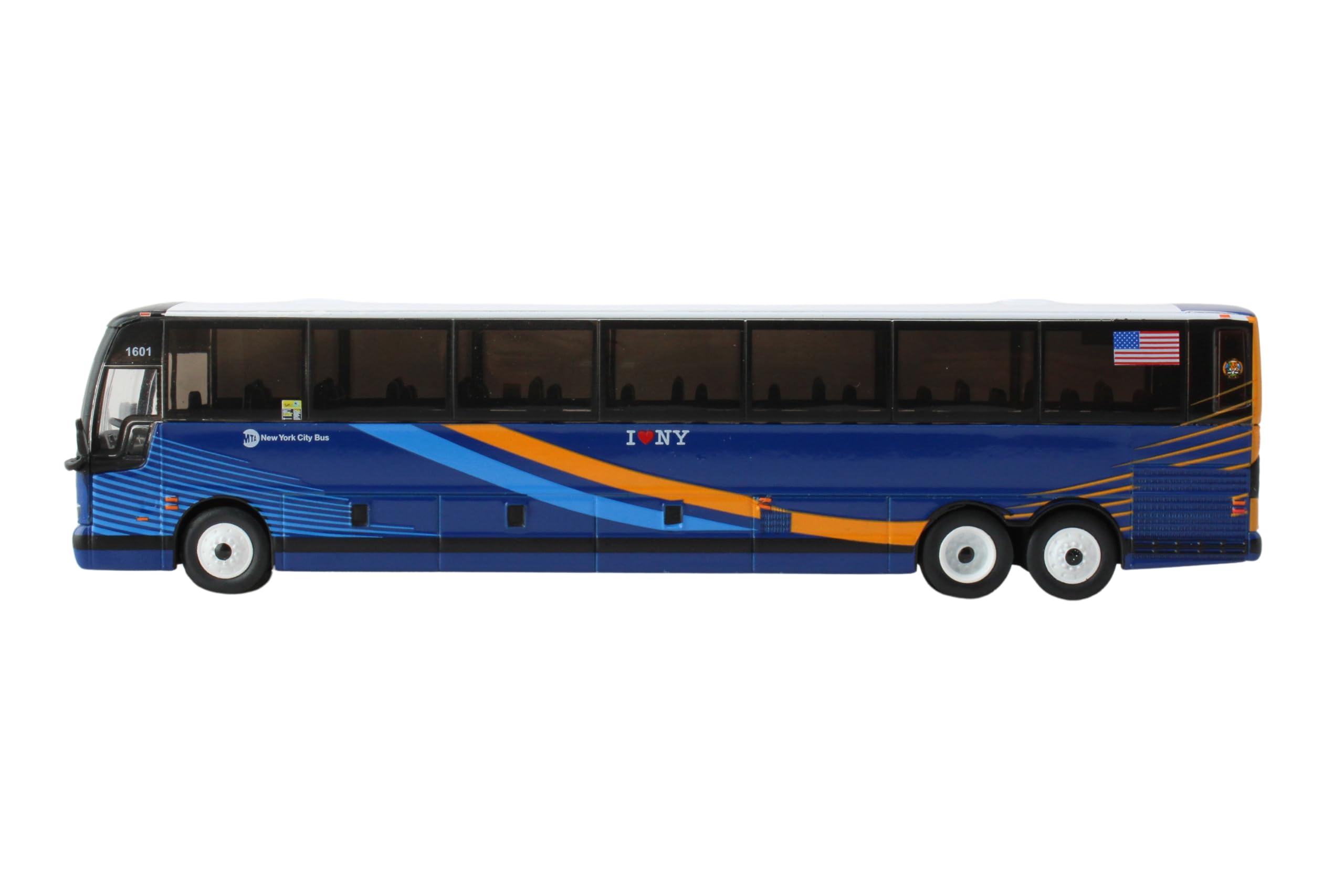 Prevost X3-45 Commuter Coach: MTA Express Service Bus, with Die-Cast Metal, 1/87 Scale (6") - Image 5