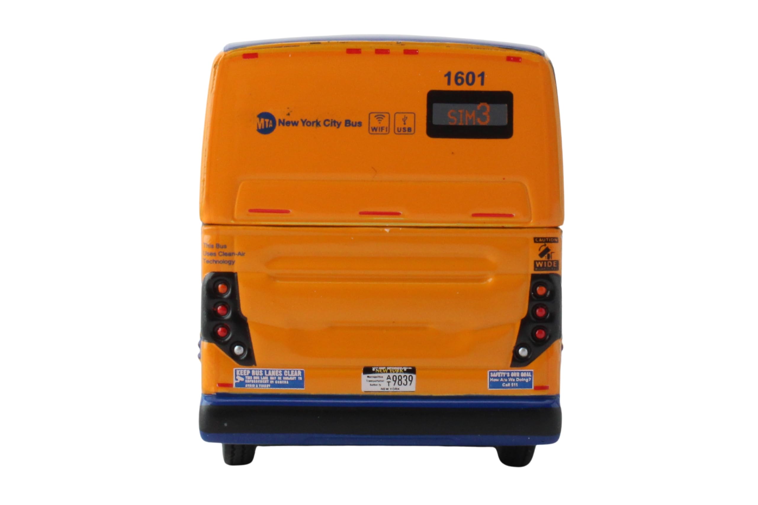 Prevost X3-45 Commuter Coach: MTA Express Service Bus, with Die-Cast Metal, 1/87 Scale (6") - Image 7