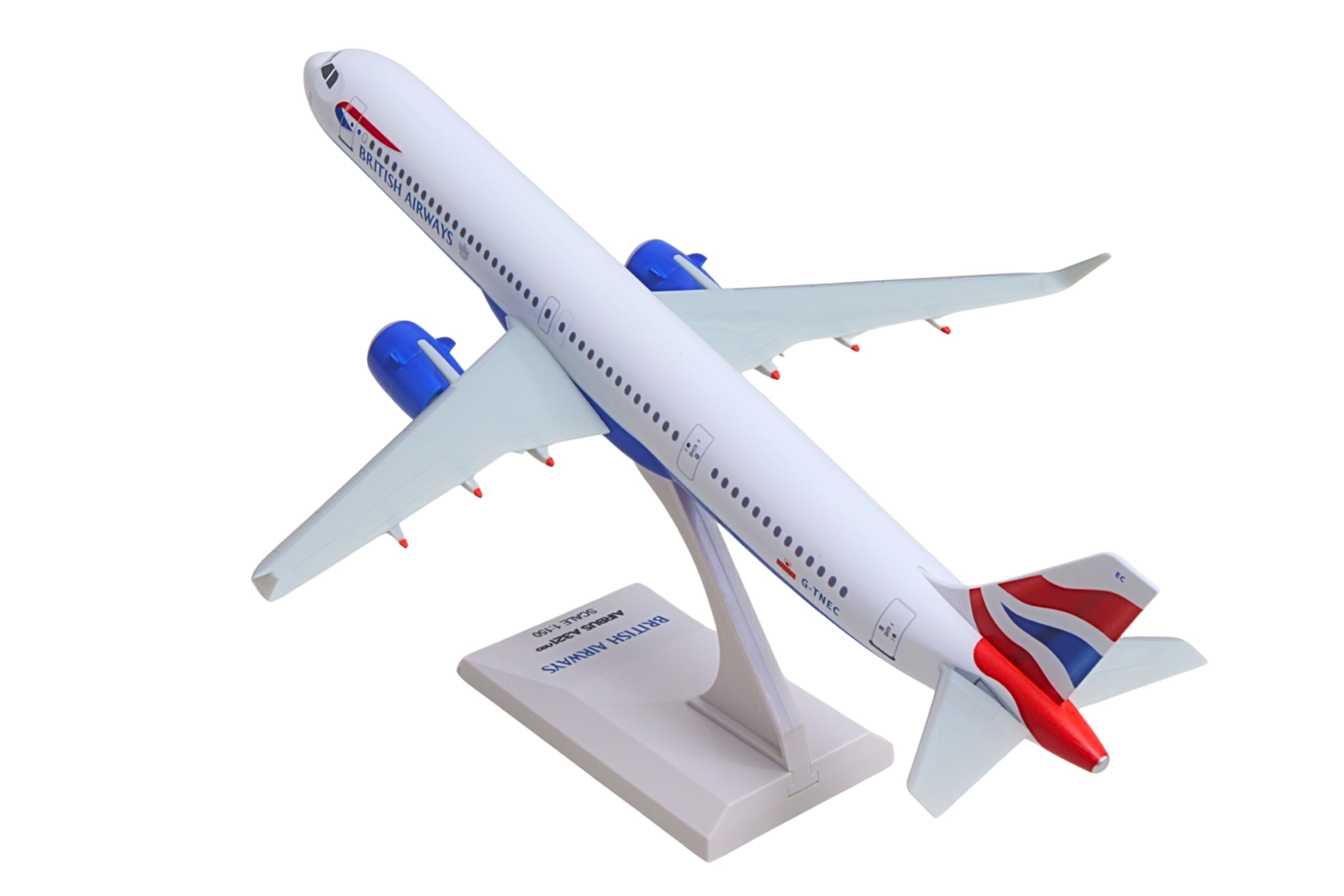 Skymarks British Airways A321neo Model Airplane – 1/150 Scale Aircraft – Detailed Injection Molded Plastic Plane with Display Stand – 11.75” Length, Ages 14+ - Image 10