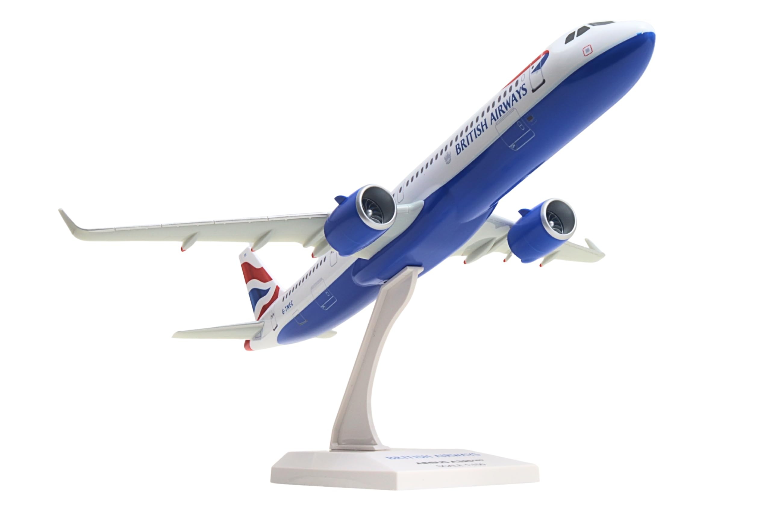 Skymarks British Airways A321neo Model Airplane – 1/150 Scale Aircraft – Detailed Injection Molded Plastic Plane with Display Stand – 11.75” Length, Ages 14+ - Image 3