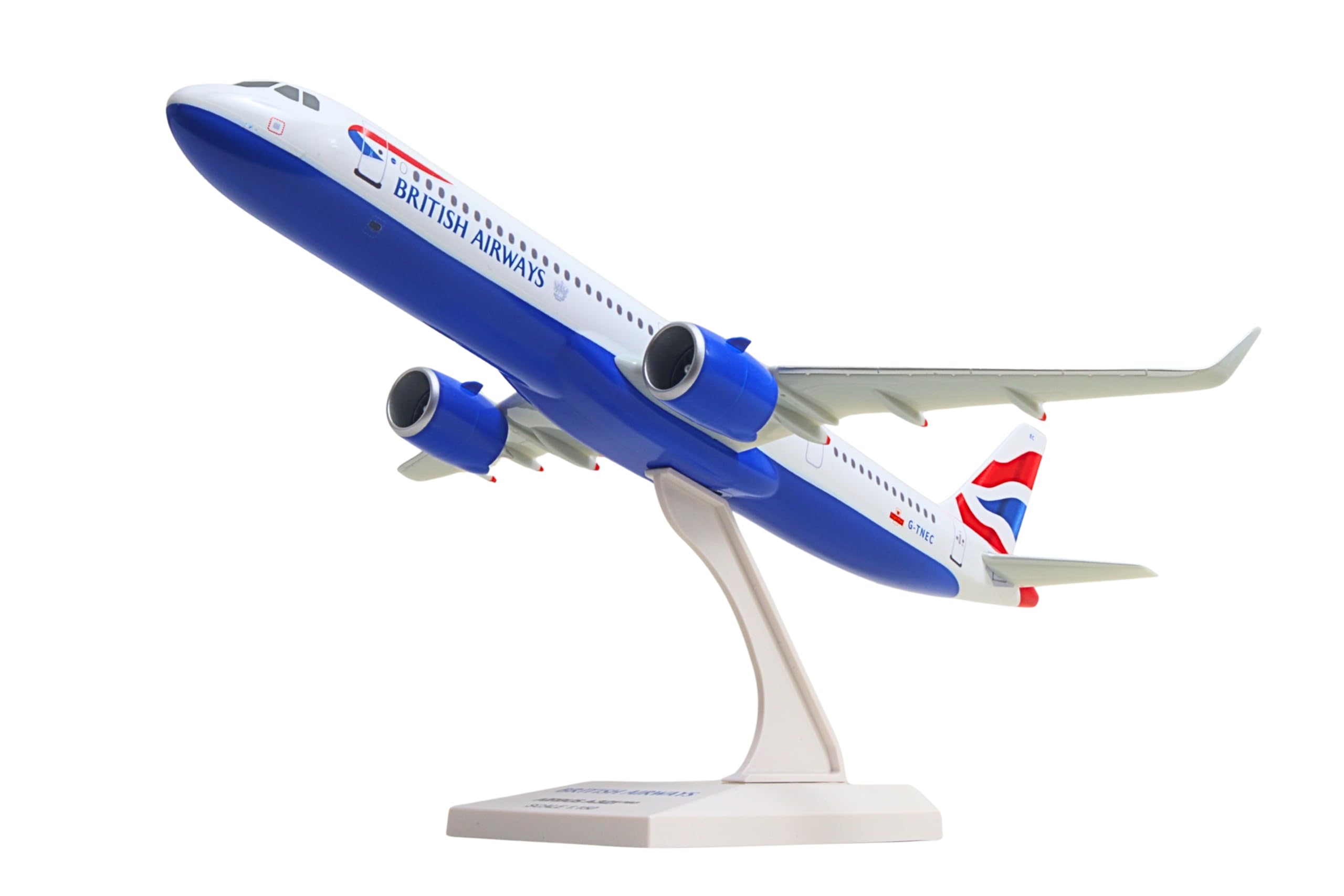 Skymarks British Airways A321neo Model Airplane – 1/150 Scale Aircraft – Detailed Injection Molded Plastic Plane with Display Stand – 11.75” Length, Ages 14+ - Image 4