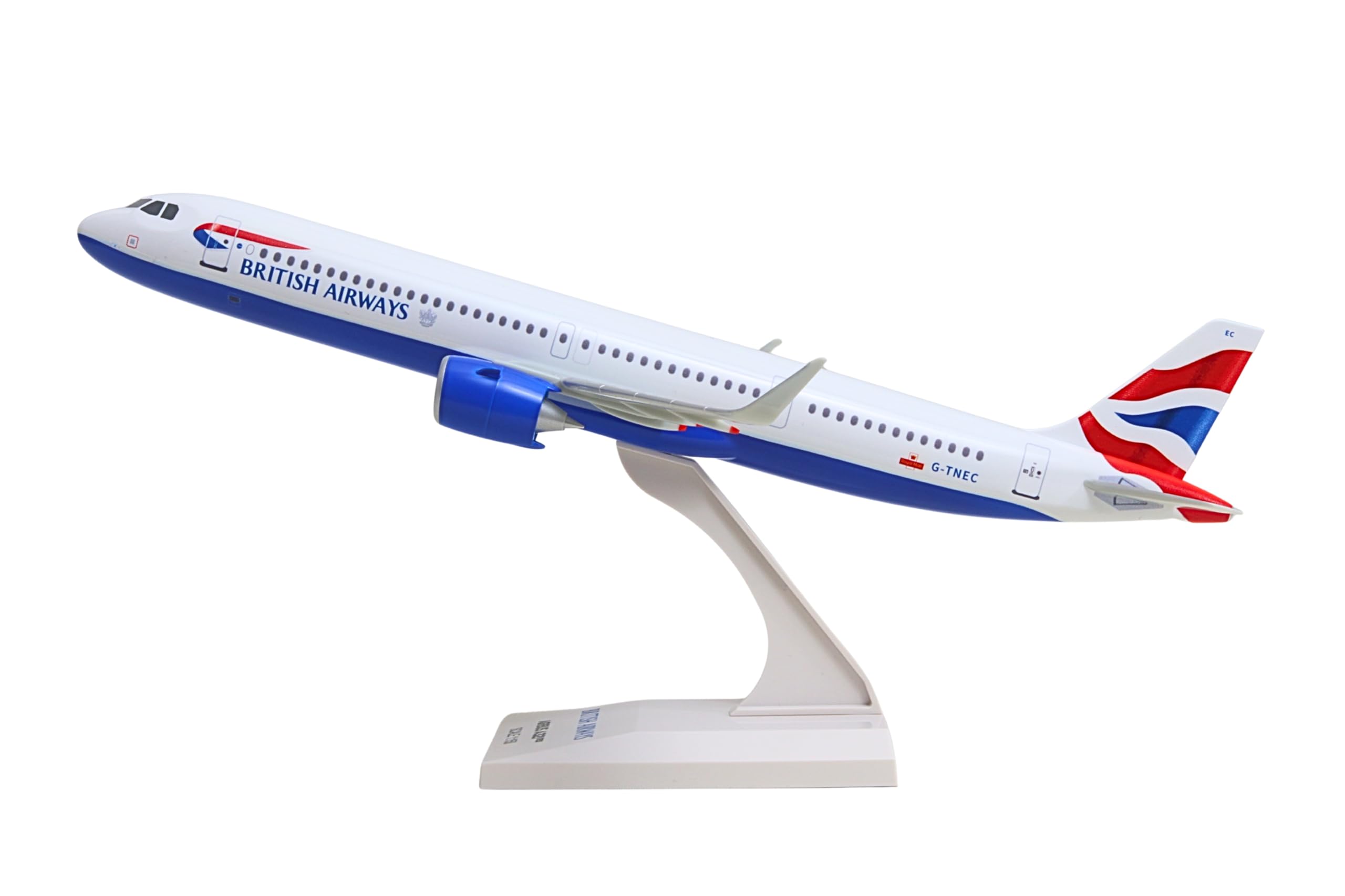 Skymarks British Airways A321neo Model Airplane – 1/150 Scale Aircraft – Detailed Injection Molded Plastic Plane with Display Stand – 11.75” Length, Ages 14+ - Image 6